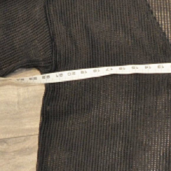 Farideh  BLACK COTTON MESH TUNIQUE CARDI-COVERUP - Picture 8 of 9